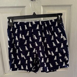 J.Crew Navy and White Dog Boxers 🐶